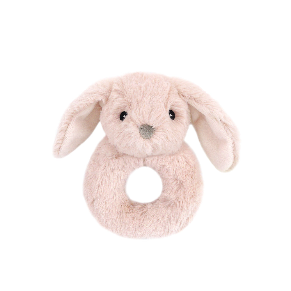 Faith Bunny Fur Rattle - 2 Colors