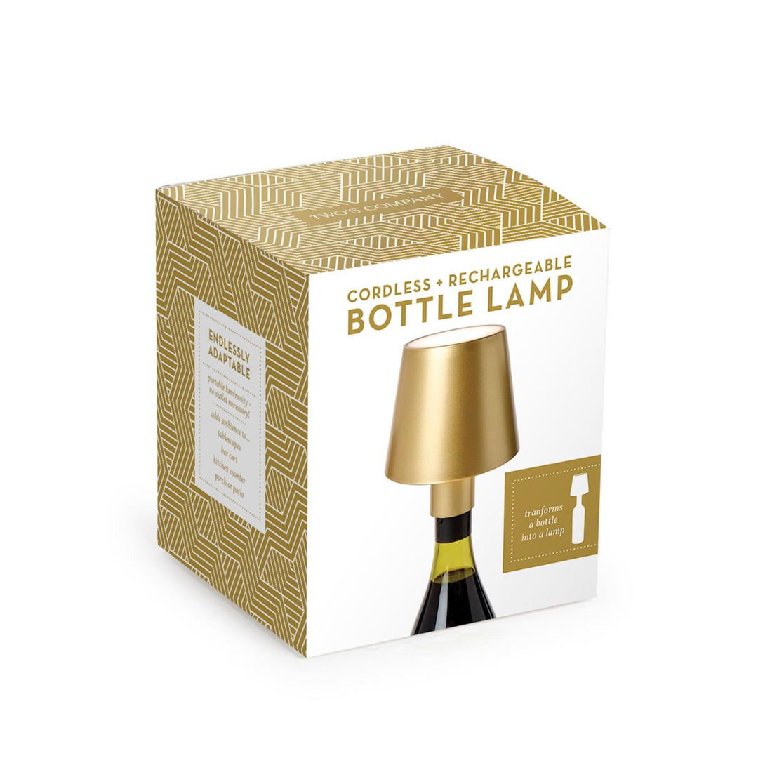 LED Cordless Bottle Lampshade with Stopper Attachment