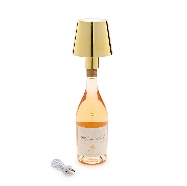LED Cordless Bottle Lampshade with Stopper Attachment