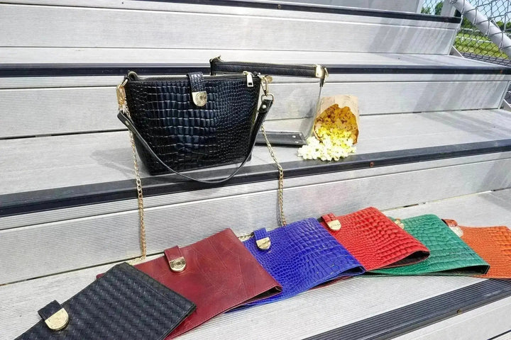 Caitie G Signature Bag - Black Alligator