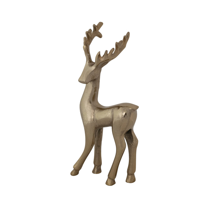 Cast Aluminum Deer, Gold Finish, view 4