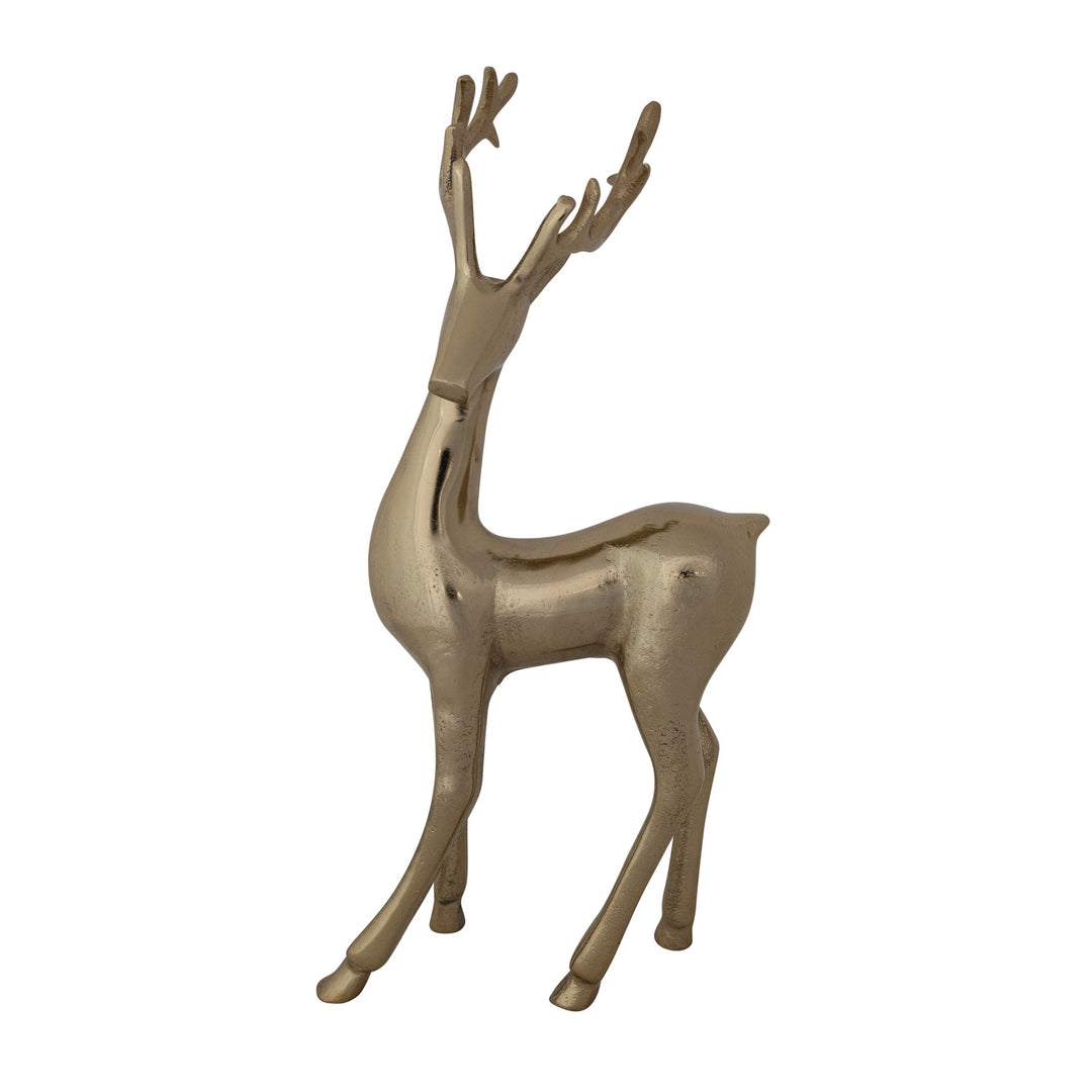 Cast Aluminum Deer, Gold Finish, view 7