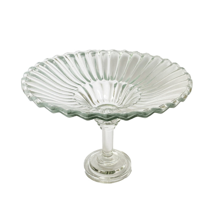 Pressed Glass Pedestal Bowl, view 7