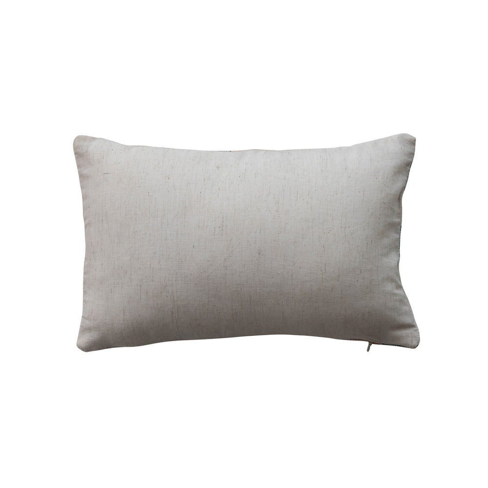 Cotton & Velvet Embroidered Lumbar Pillow with Star Pattern "Son Of A Nutcracker", view 2