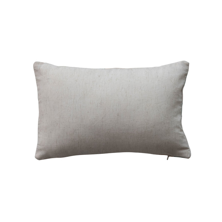 Cotton & Velvet Embroidered Lumbar Pillow with Star Pattern "Son Of A Nutcracker", view 2