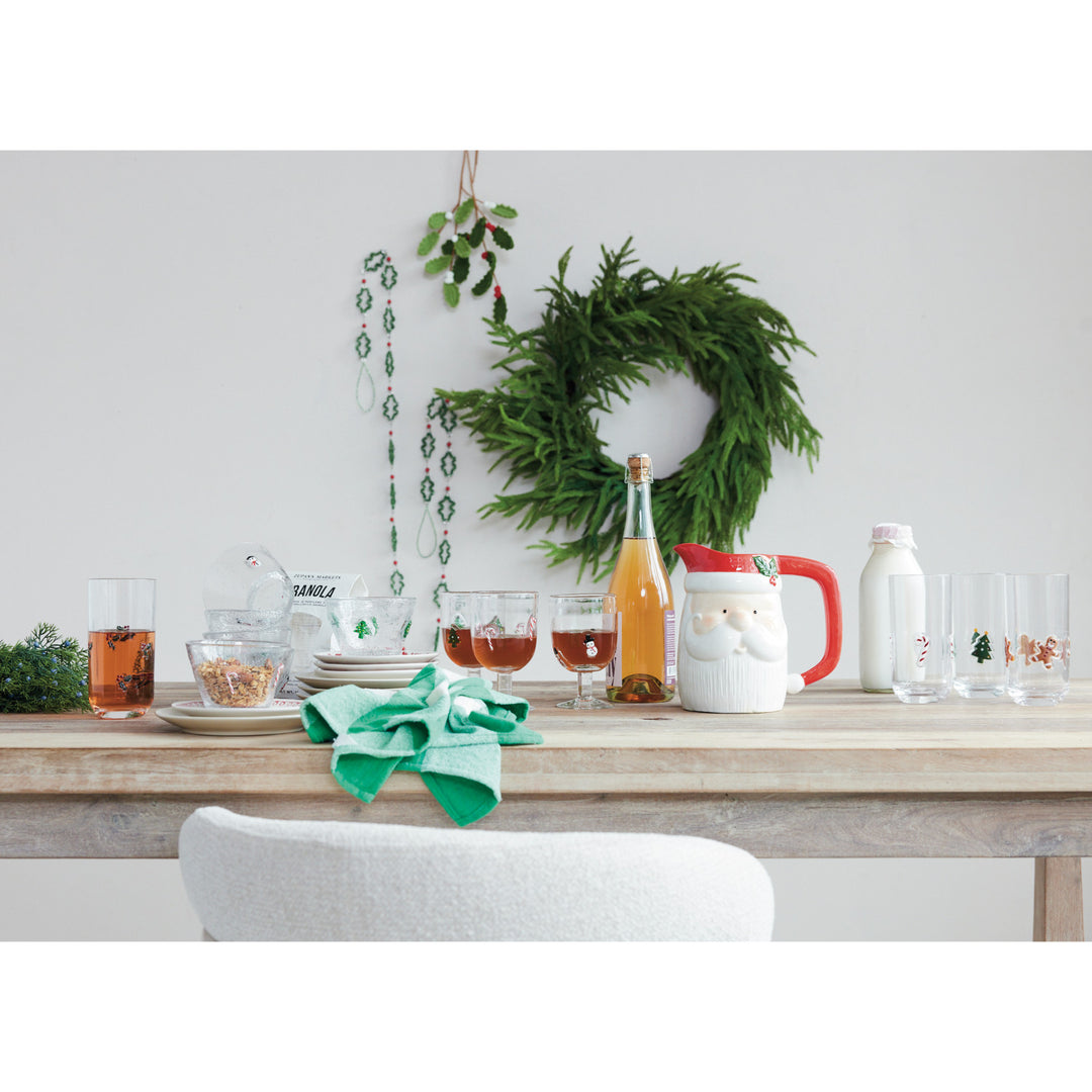 18 oz. Acrylic Drinking Glass with Embedded Holiday Icons, 4 Styles, view 3