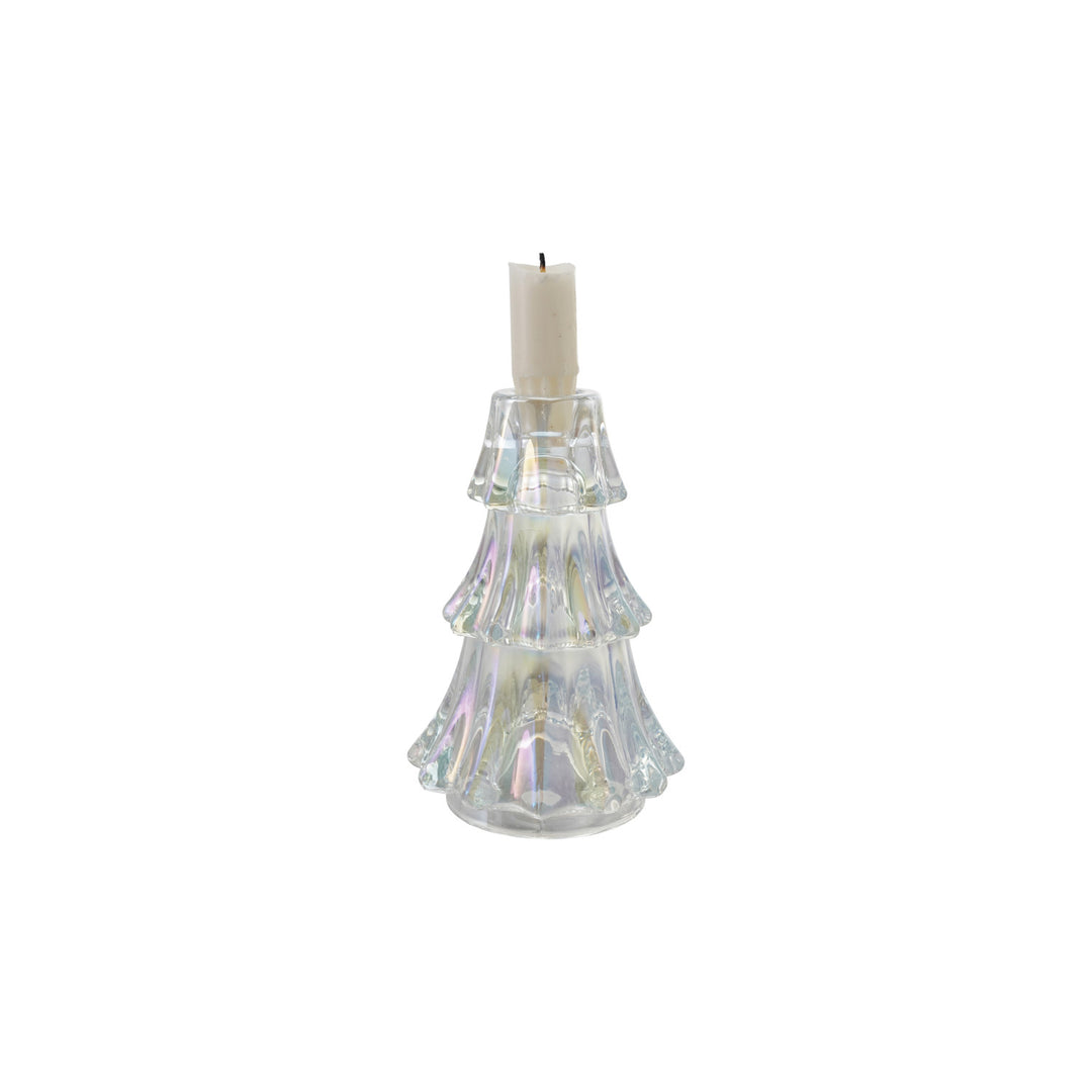 Glass Tree Shaped Taper Holder, view 2
