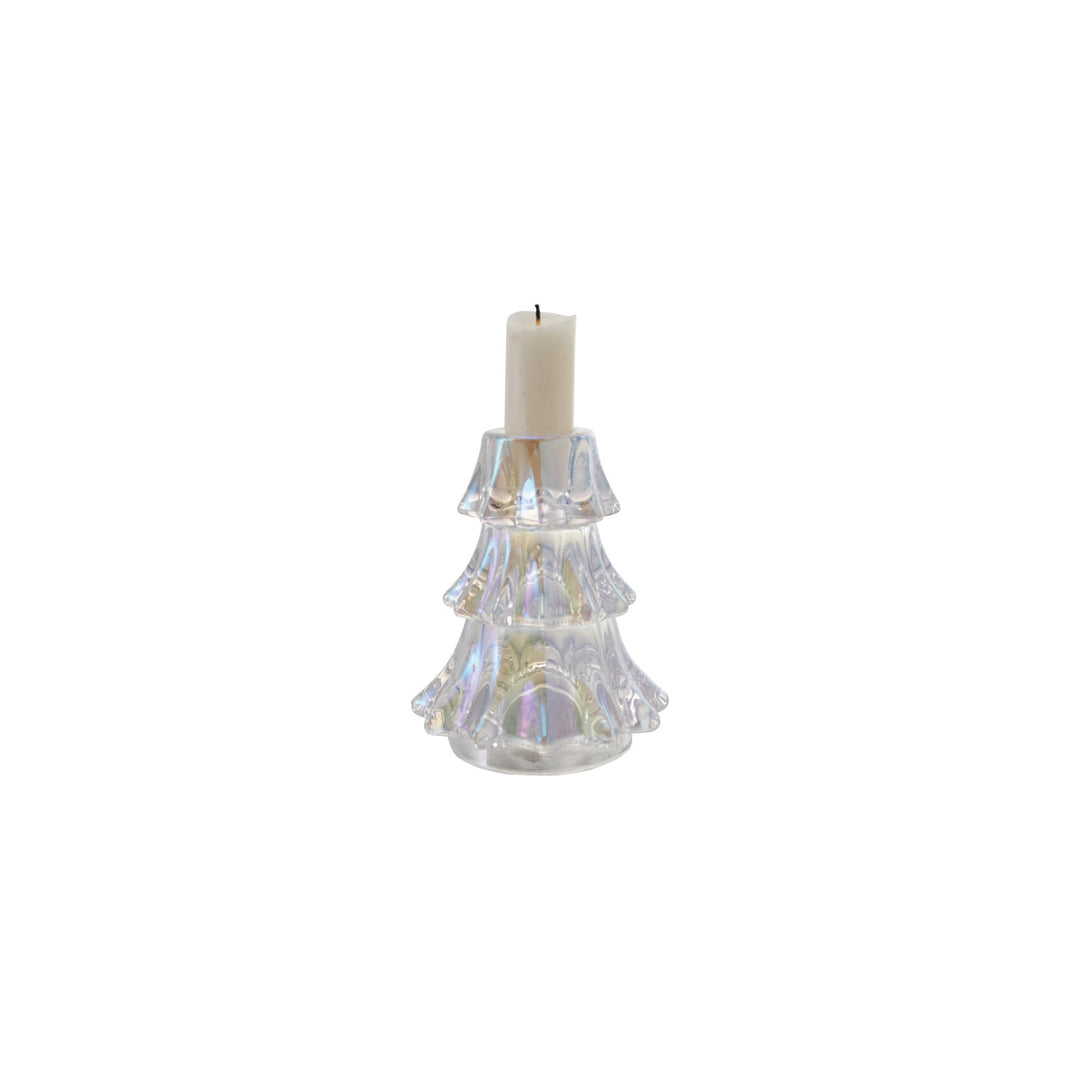 Glass Tree Shaped Taper Holder, view 5