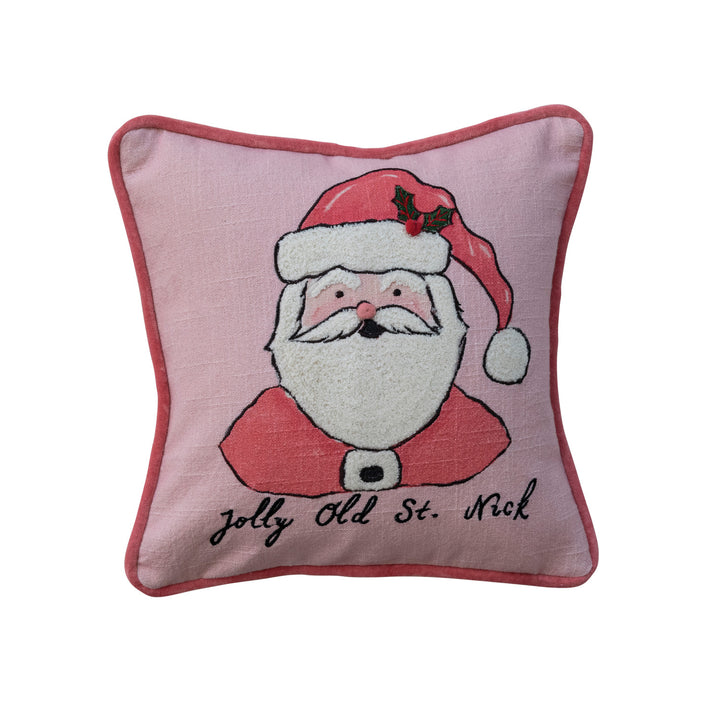 Jolly Old St. Nick Santa Pillow