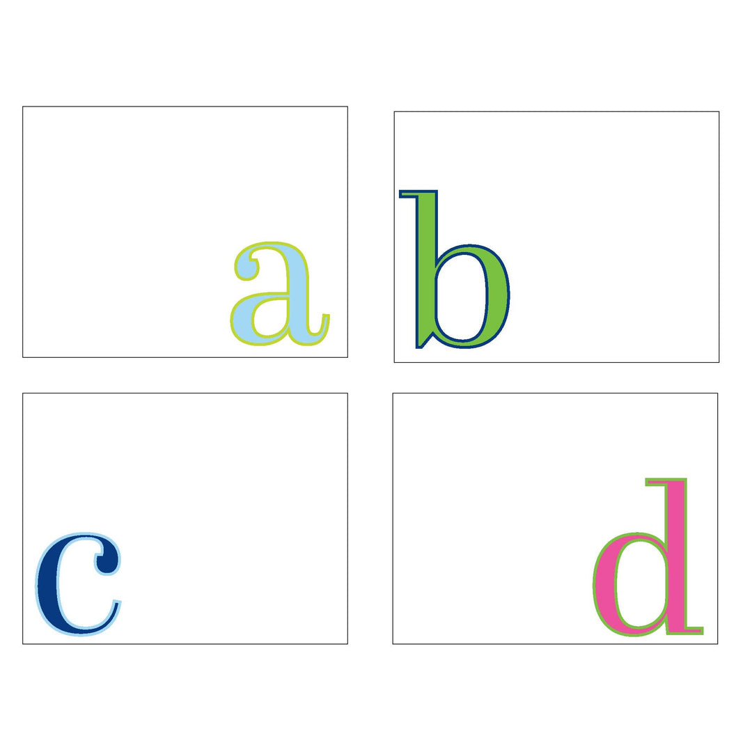 LARGE LETTER FLAT NOTECARDS
