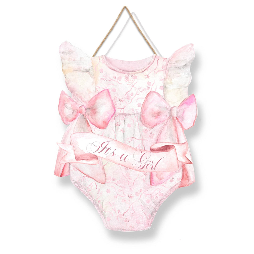 Acrylic It's A Girl Door Hanger - Something Splendid Co.