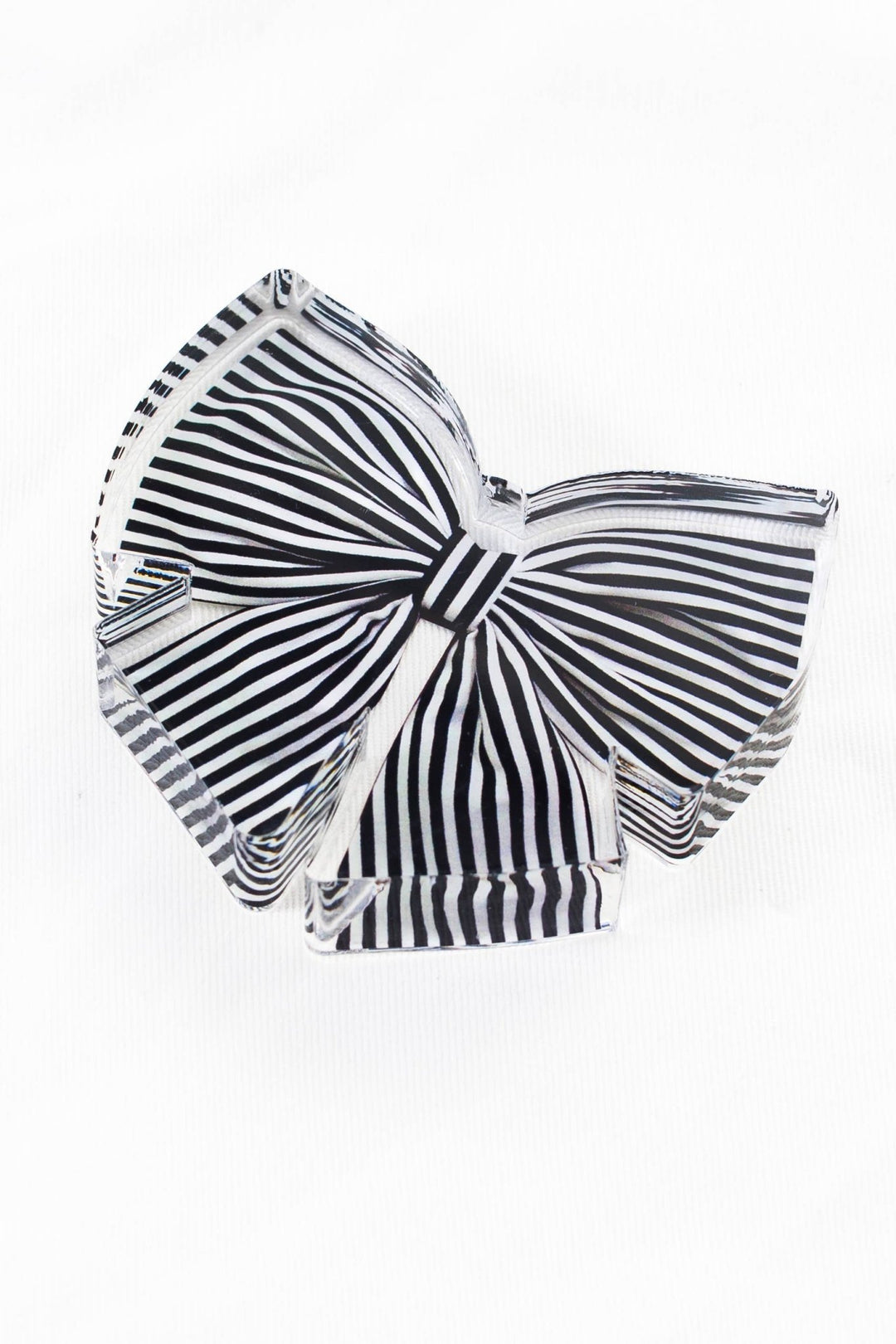 Acrylic Napkin Weight, Black Bow - Something Splendid Co.