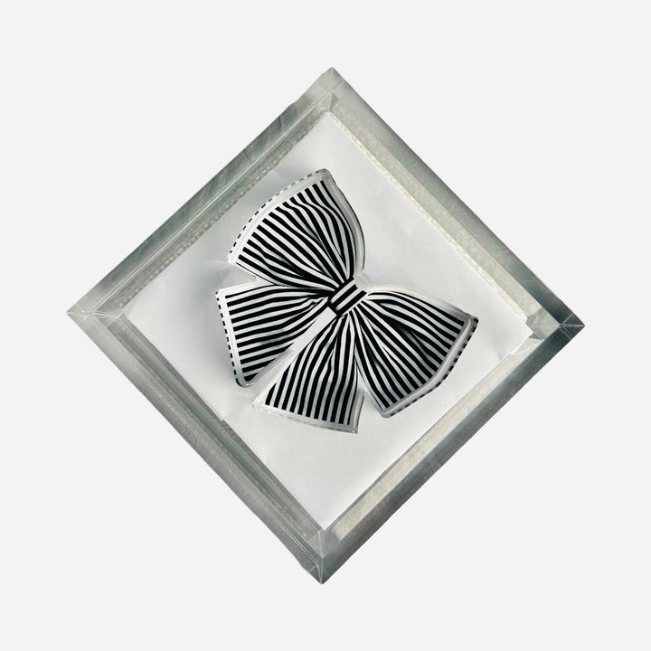 Acrylic Napkin Weight, Black Bow - Something Splendid Co.