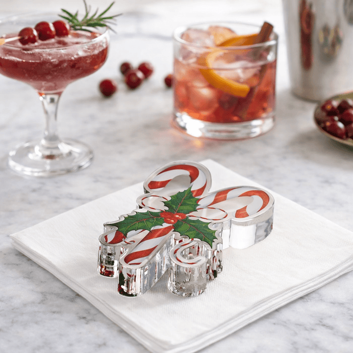 Acrylic Napkin Weight, Candy Cane - Something Splendid Co.