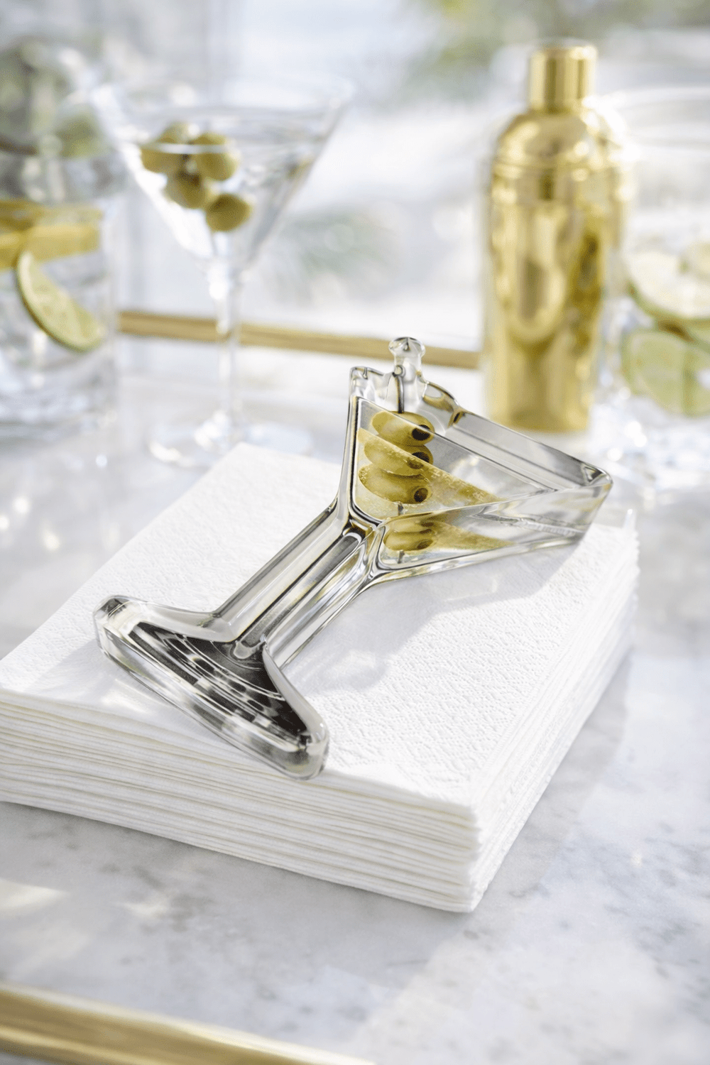 Acrylic Napkin Weight, Martini - Something Splendid Co.