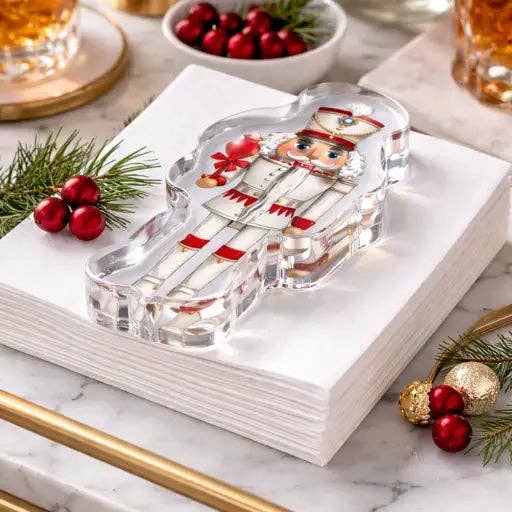 Acrylic Napkin Weight, Nutcracker - Something Splendid Co.