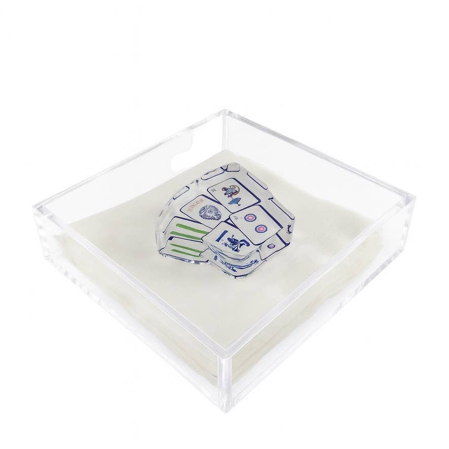 Acrylic Napkin Weight, Preppy Mahjong - Something Splendid Co.