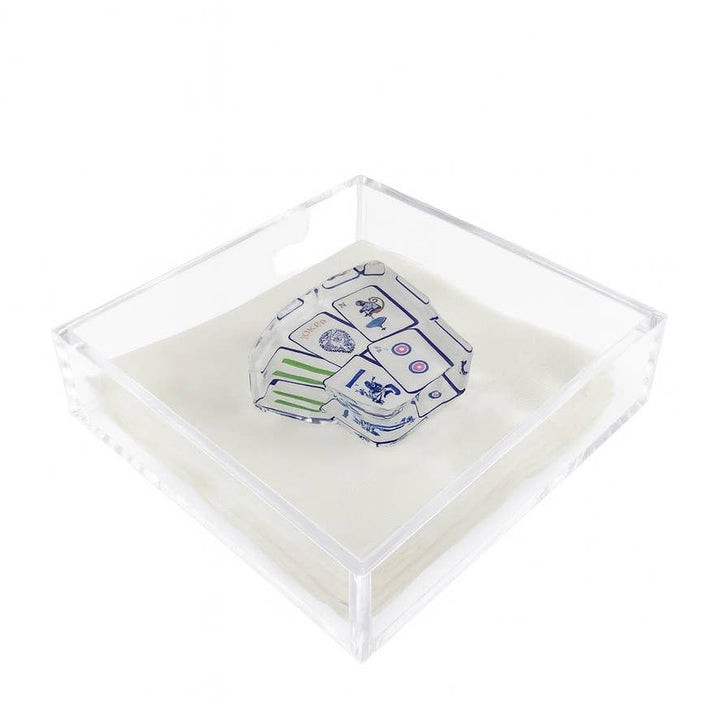Acrylic Napkin Weight, Preppy Mahjong - Something Splendid Co.