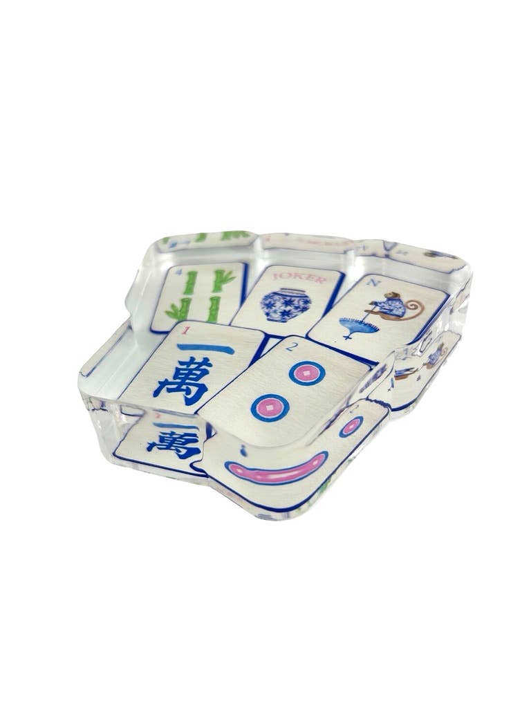 Acrylic Napkin Weight, Preppy Mahjong - Something Splendid Co.
