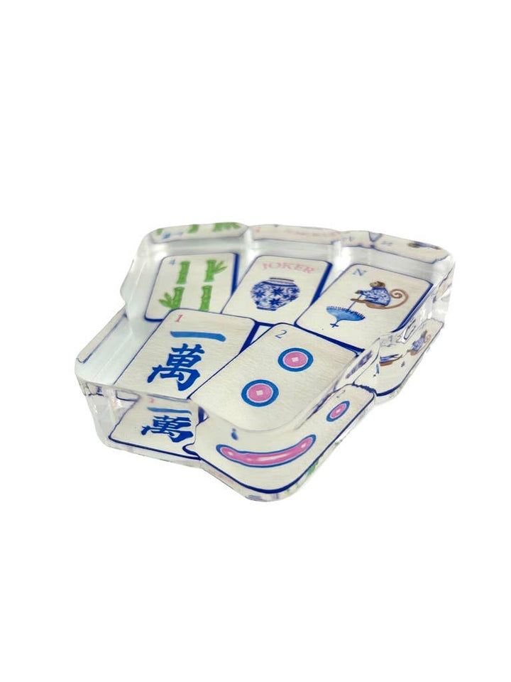 Acrylic Napkin Weight, Preppy Mahjong - Something Splendid Co.