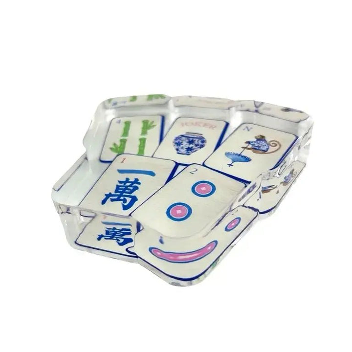 Acrylic Napkin Weight, Preppy Mahjong - Something Splendid Co.