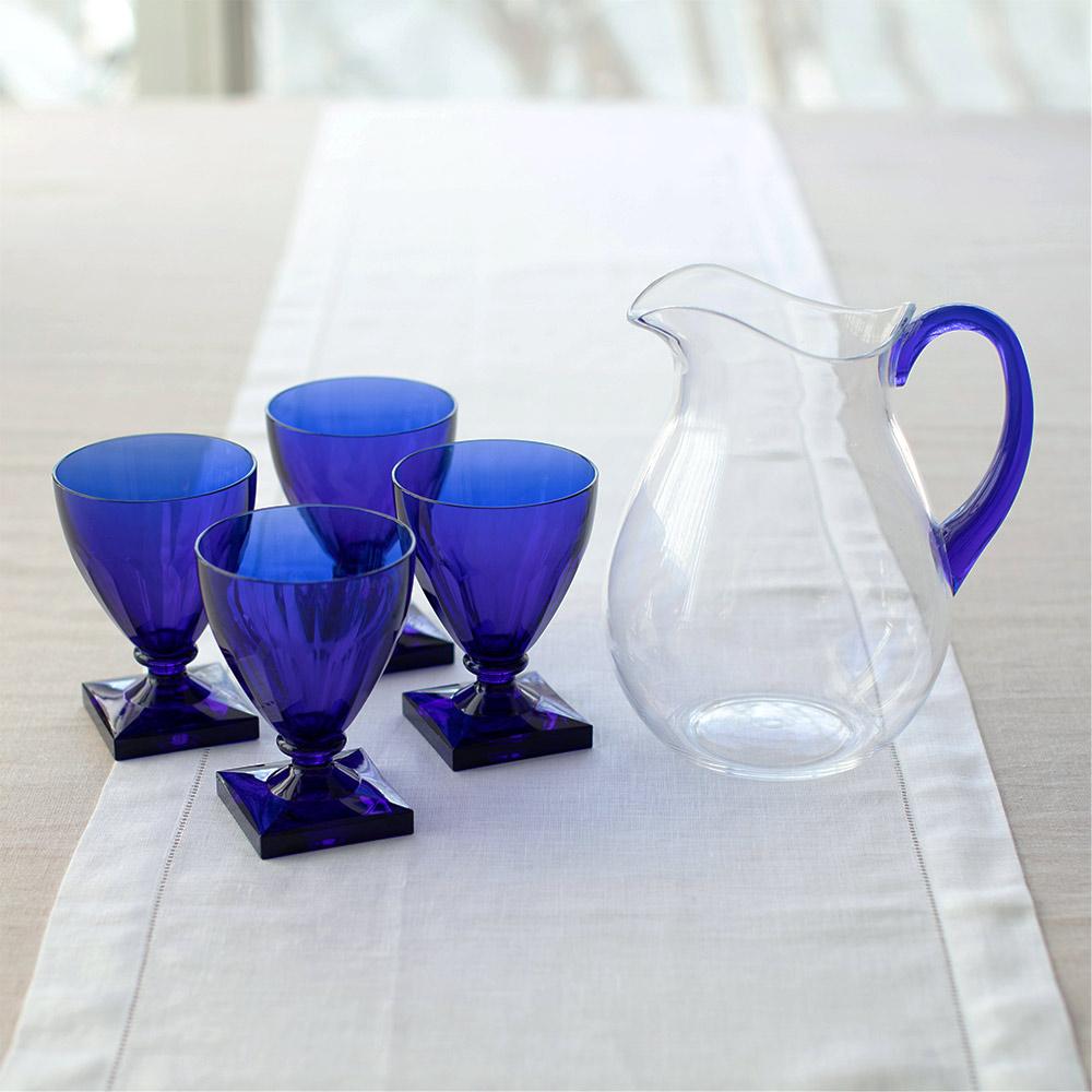 Acrylic Pitcher with Cobalt Handle - Something Splendid Co.