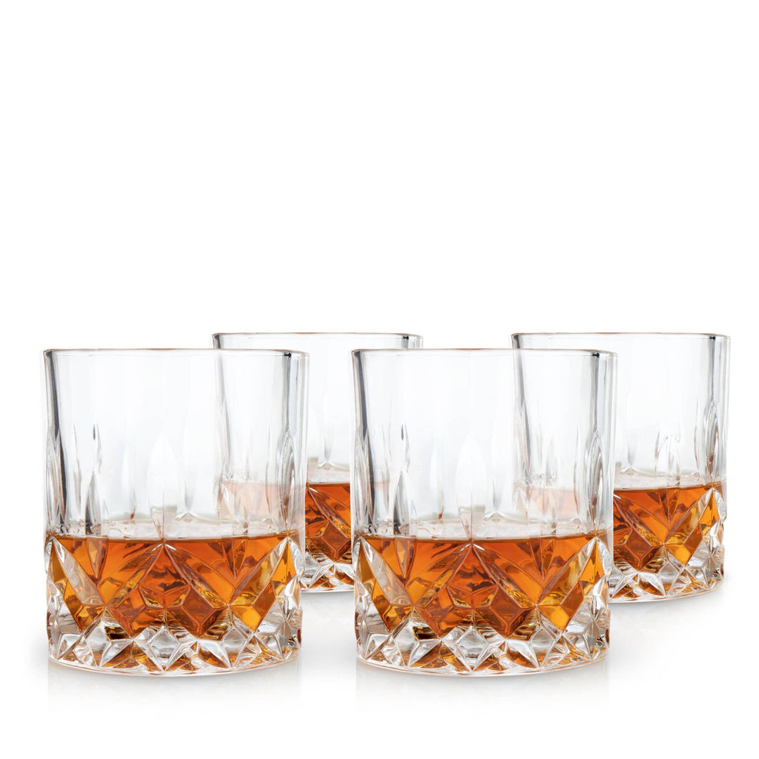 Admiral™ Vintage Style Crystal Tumblers Set of 4 - Something Splendid Co.
