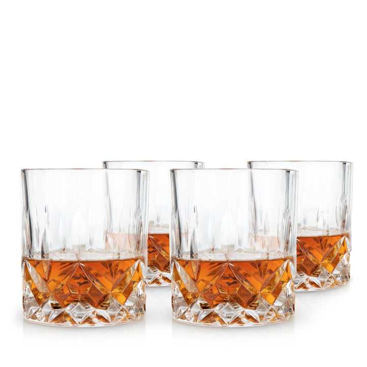 Admiral™ Vintage Style Crystal Tumblers Set of 4 - Something Splendid Co.