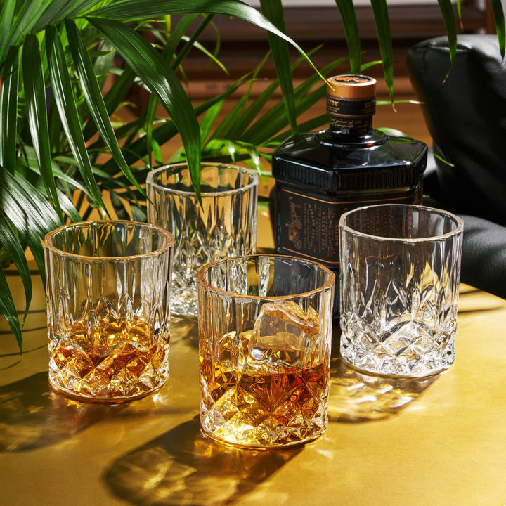 Admiral™ Vintage Style Crystal Tumblers Set of 4 - Something Splendid Co.