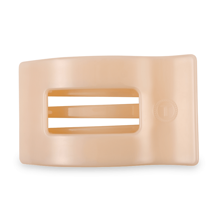Almond Beige Large Flat Rectangle Hair Clip - Something Splendid Co.