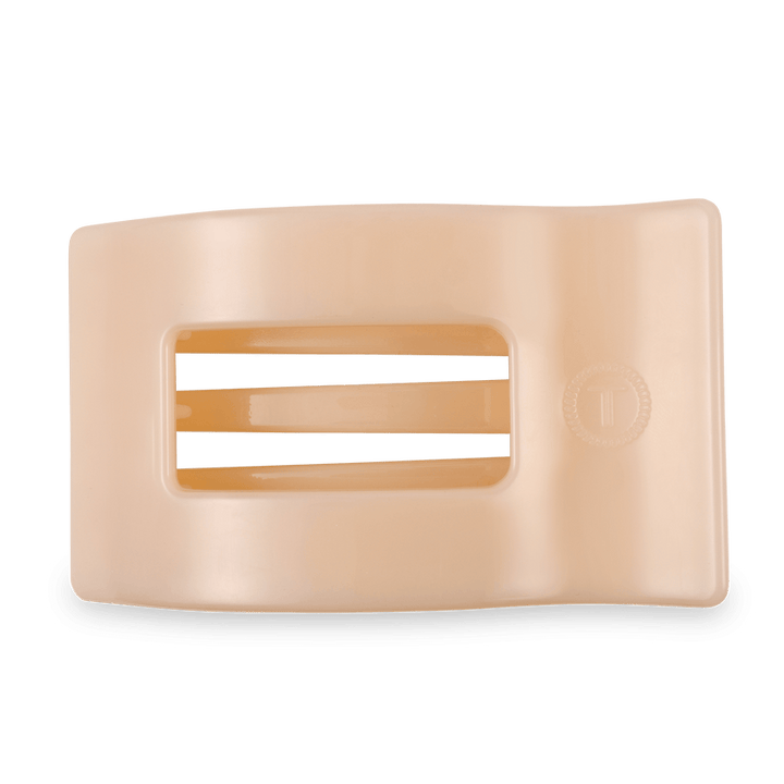 Almond Beige Large Flat Rectangle Hair Clip - Something Splendid Co.