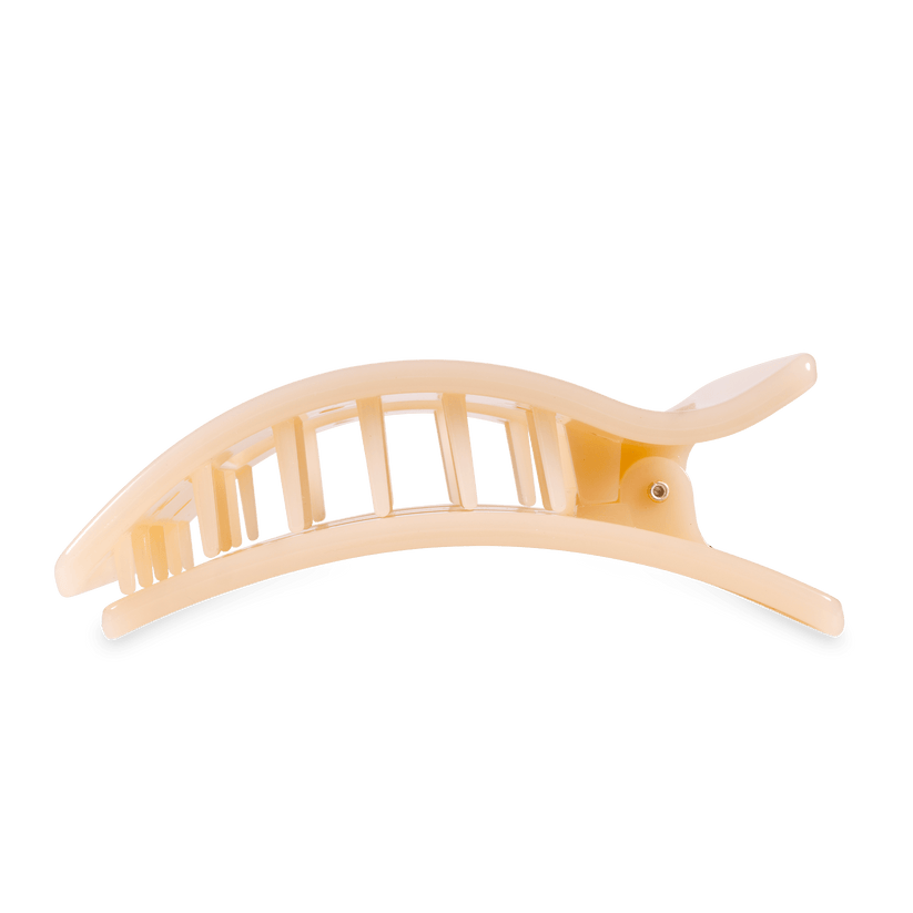 Almond Beige Large Flat Rectangle Hair Clip - Something Splendid Co.