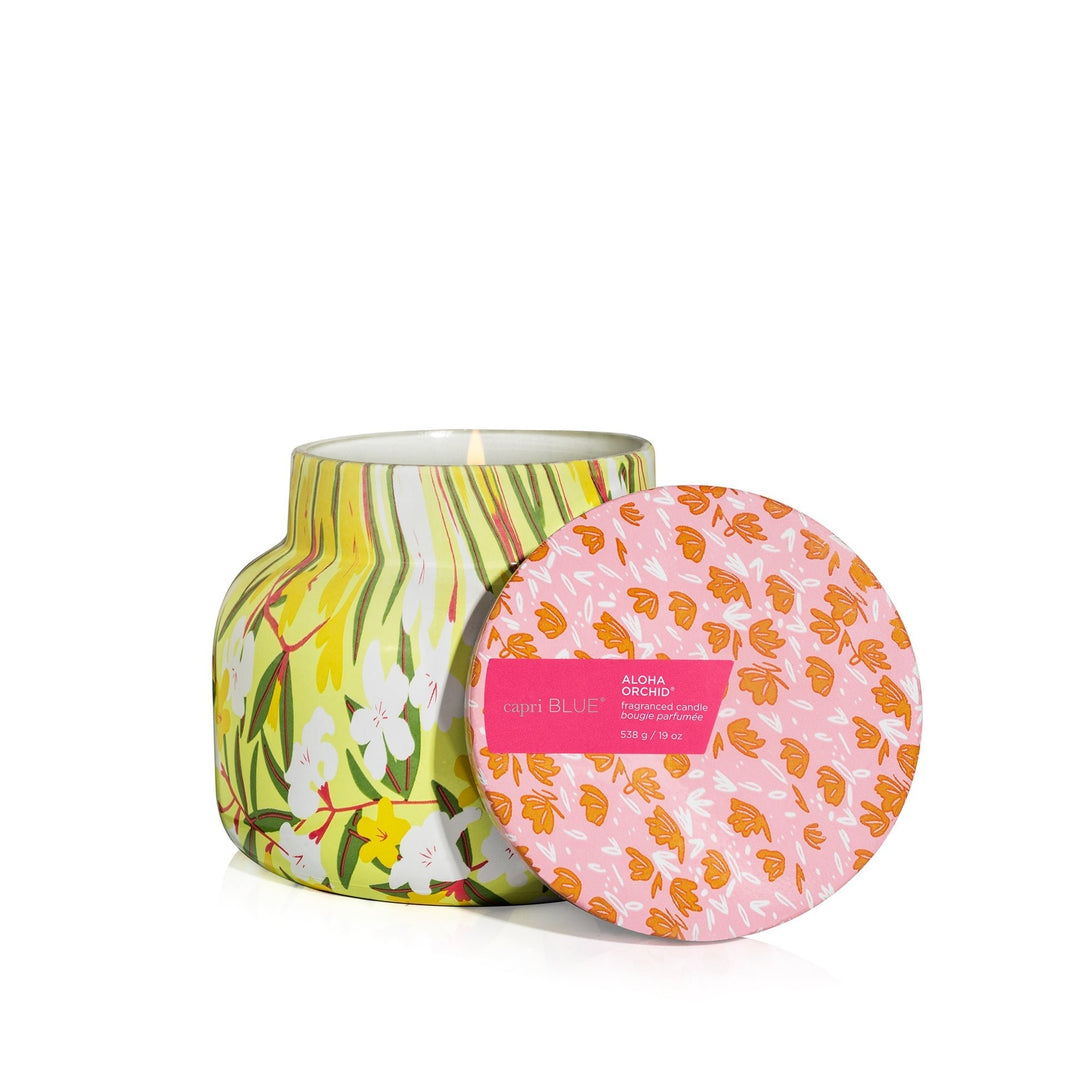 Aloha Orchid Pattern Play Signature Candle - Something Splendid Co.