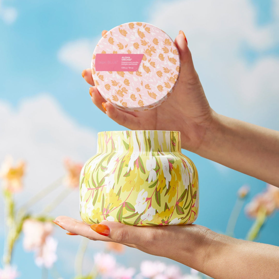 Aloha Orchid Pattern Play Signature Candle - Something Splendid Co.