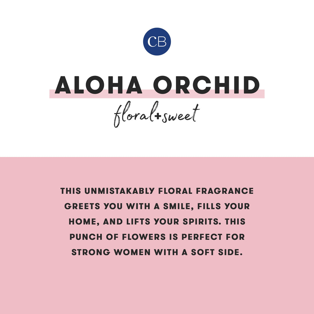 Aloha Orchid Pattern Play Signature Candle - Something Splendid Co.