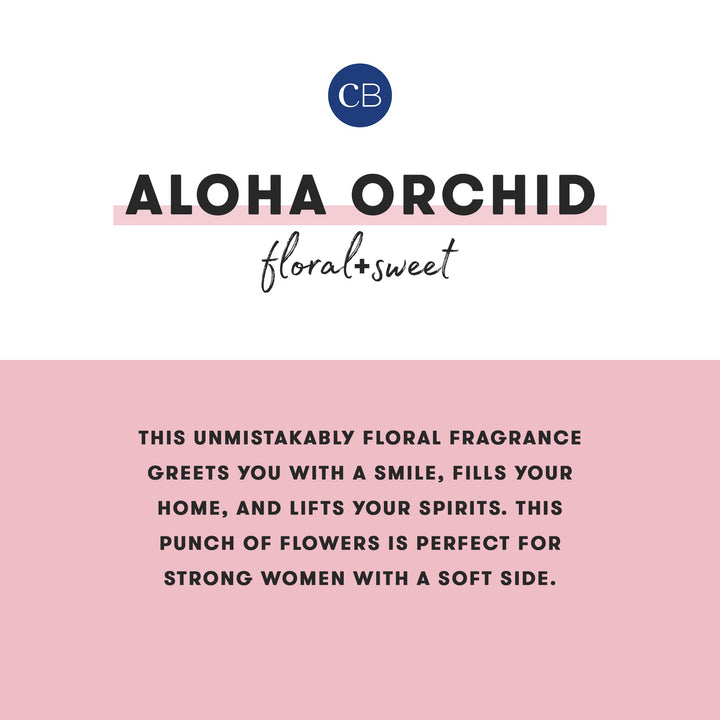 Aloha Orchid Pattern Play Signature Candle - Something Splendid Co.