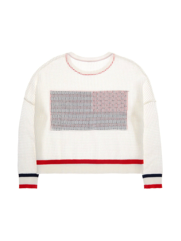 American Flag Mesh Sweater - XL - Something Splendid Co.