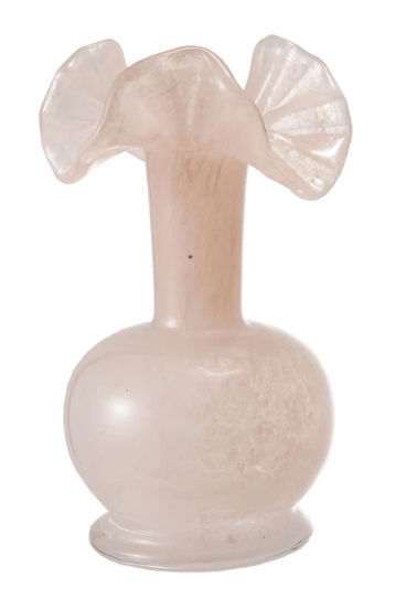 Art Glass Vase with Ruffle, 3 Colors - Something Splendid Co.