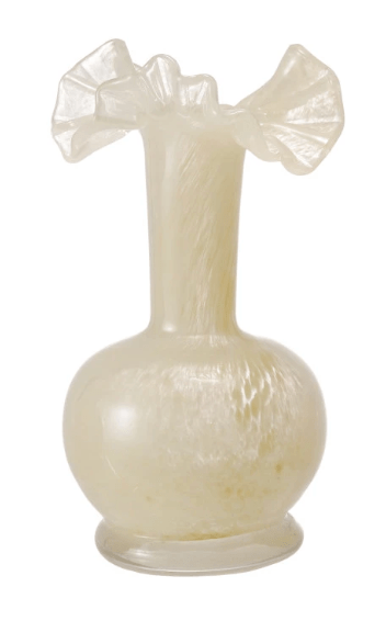 Art Glass Vase with Ruffle, 3 Colors - Something Splendid Co.