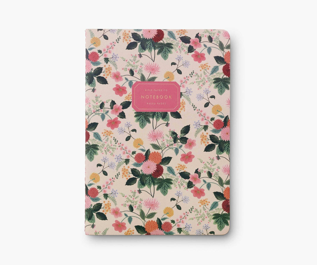 Assorted Set of 3 Dahlia Notebooks - Something Splendid Co.