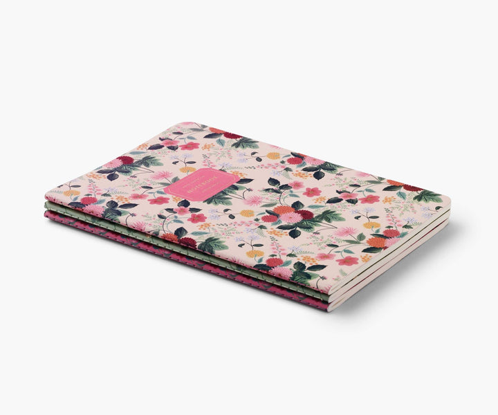 Assorted Set of 3 Dahlia Notebooks - Something Splendid Co.