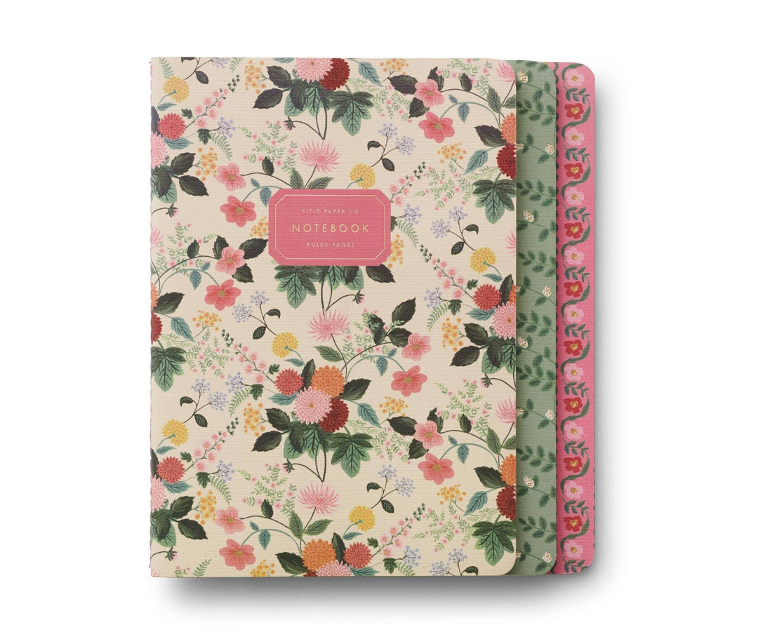 Assorted Set of 3 Dahlia Notebooks - Something Splendid Co.