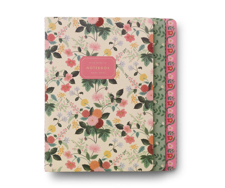 Assorted Set of 3 Dahlia Notebooks - Something Splendid Co.