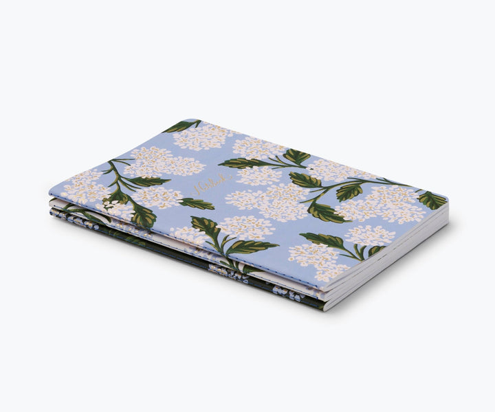 Assorted Set of 3 Hydrangea Notebooks - Something Splendid Co.