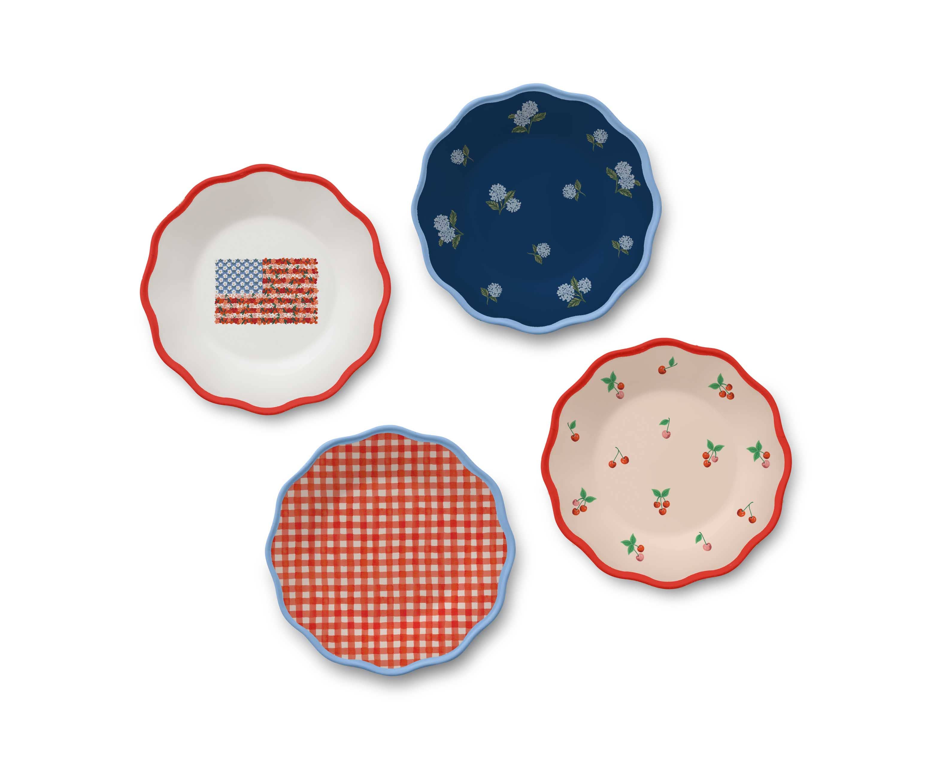 Rifle Paper Co. Americana Melamine Dessert Plates - Thumbnail 2