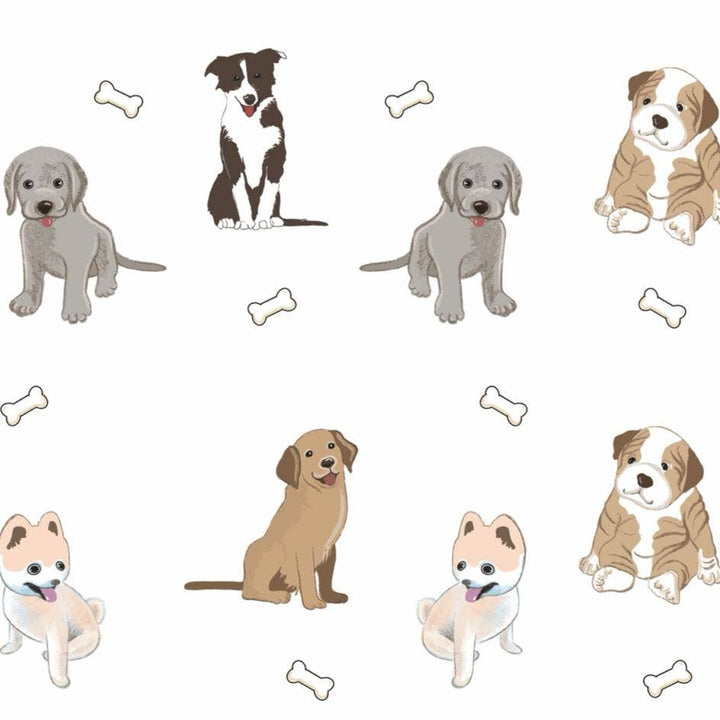 Baby Muslin Swaddle Blanket 47x47 Woof Woof - Something Splendid Co.