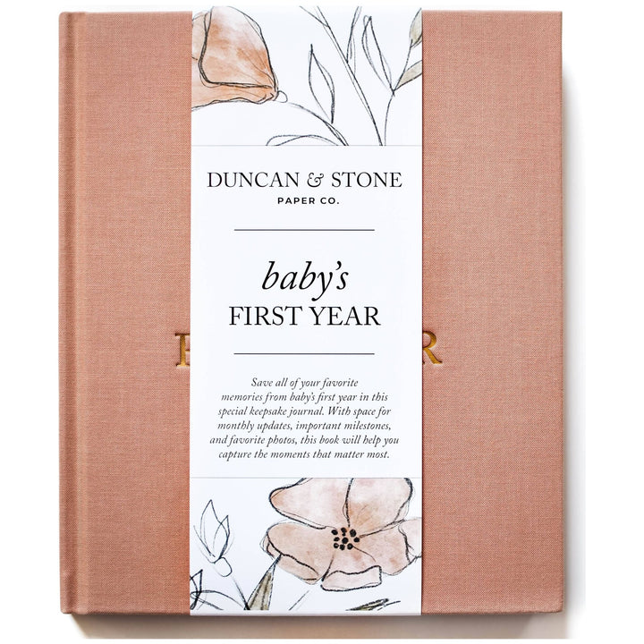 Baby's First Year Memory Book & Photo Album - Something Splendid Co.