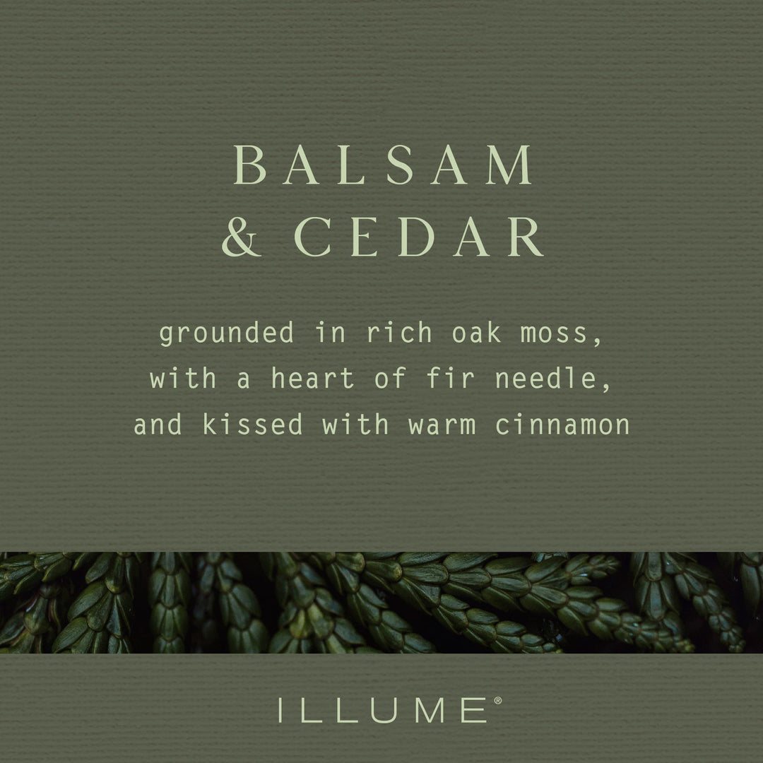 Balsam & Cedar Large Boxed Crackle Glass Candle - Something Splendid Co.