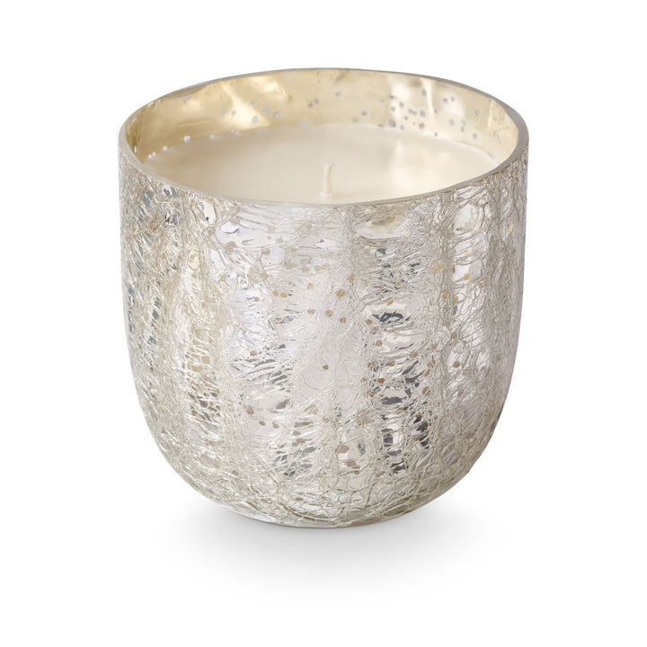 Balsam & Cedar Large Boxed Crackle Glass Candle - Something Splendid Co.