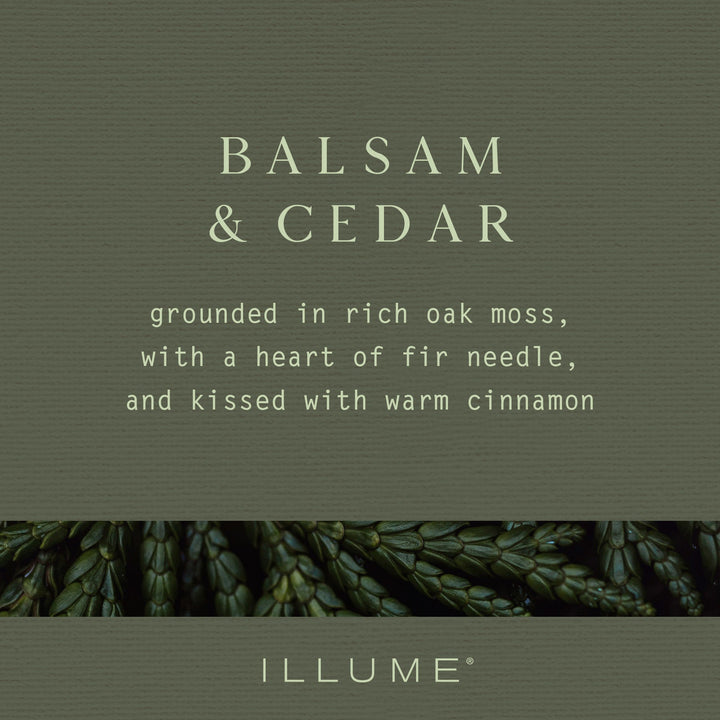 Balsam & Cedar Large Radiant Glass Candle - Something Splendid Co.